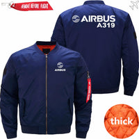 Thumbnail for AIRBUS A319 Ma-1 Bomber Jacket Flight Jacket Aviator Jacket THE AV8R