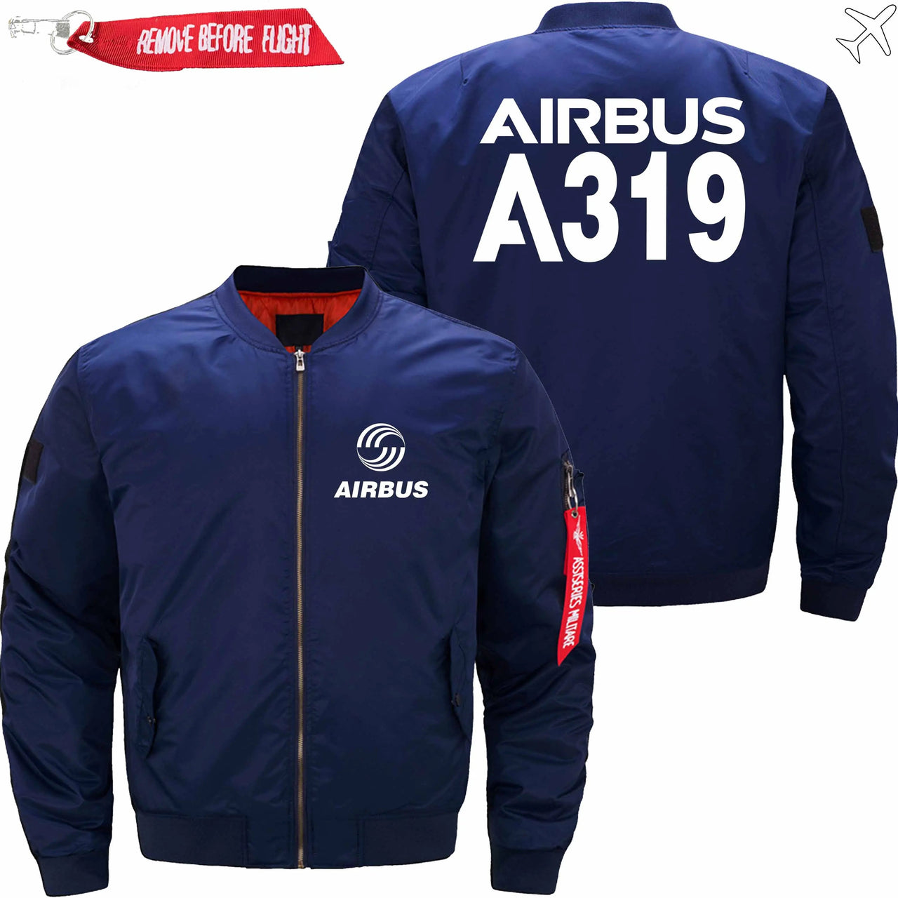 AIRBUS A319 Ma-1 Bomber Jacket Flight Jacket Aviator Jacket THE AV8R