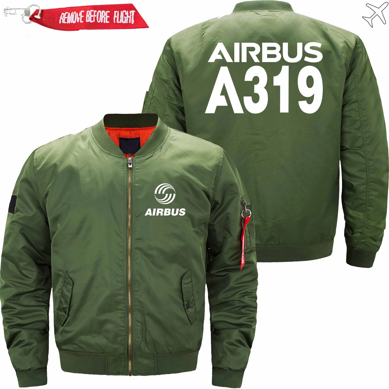 AIRBUS A319 Ma-1 Bomber Jacket Flight Jacket Aviator Jacket THE AV8R