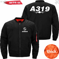 Thumbnail for AIRBUS A319 Ma-1 Bomber Jacket Flight Jacket Aviator Jacket THE AV8R