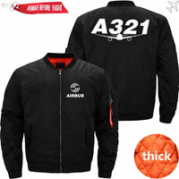 Thumbnail for AIRBUS A321 Ma-1 Bomber Jacket Flight Jacket Aviator Jacket THE AV8R