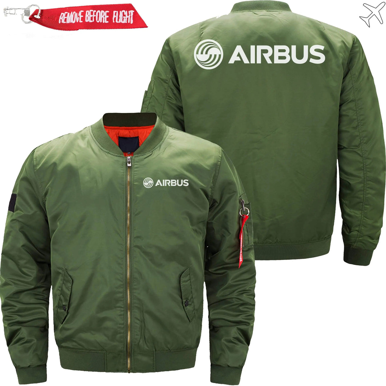 AIRBUS LOGO Ma-1 Bomber Jacket Flight Jacket Aviator Jacket THE AV8R