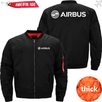 Thumbnail for AIRBUS LOGO Ma-1 Bomber Jacket Flight Jacket Aviator Jacket THE AV8R