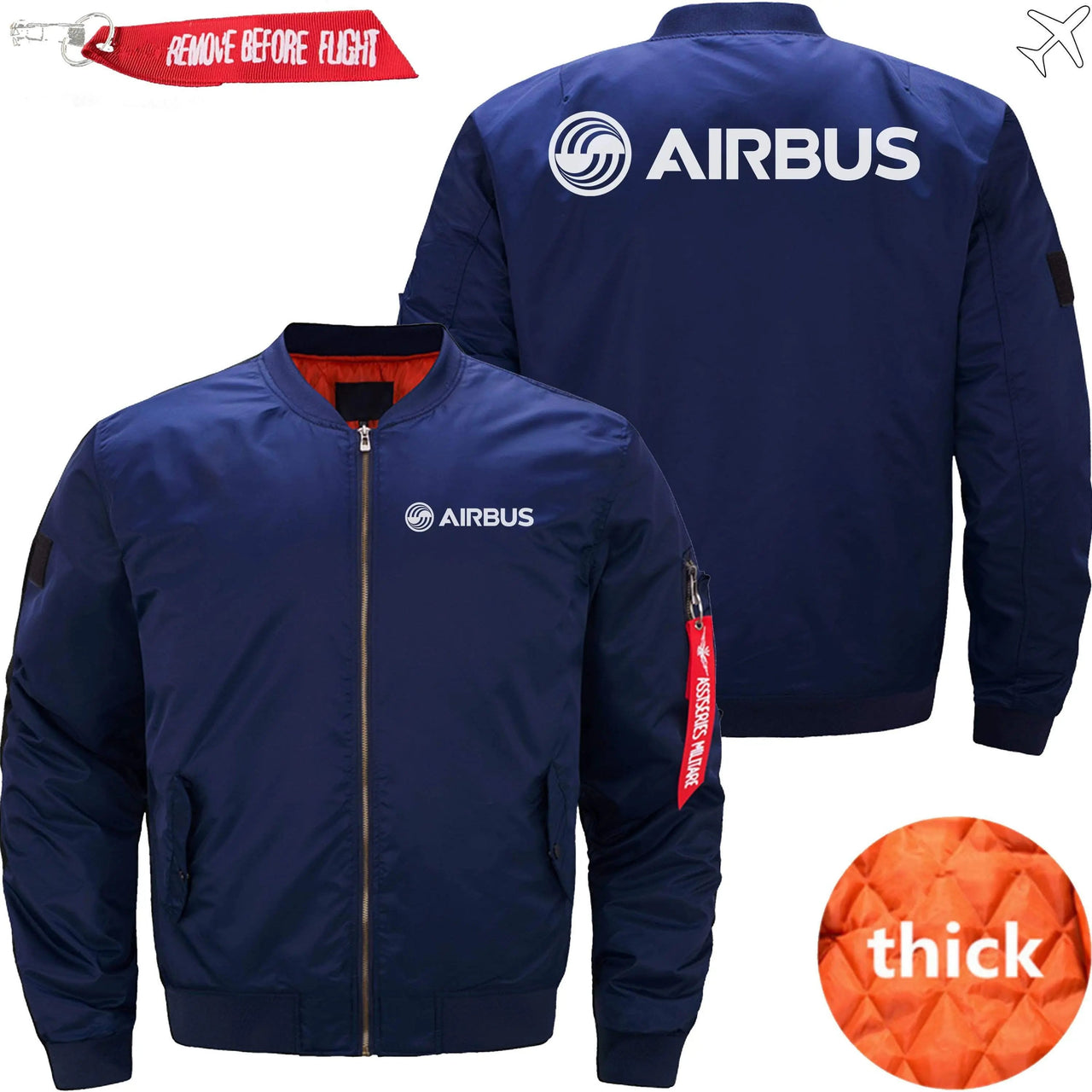 AIRBUS LOGO Ma-1 Bomber Jacket Flight Jacket Aviator Jacket THE AV8R