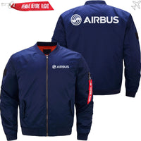 Thumbnail for AIRBUS LOGO Ma-1 Bomber Jacket Flight Jacket Aviator Jacket THE AV8R