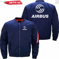 Thumbnail for AIRBUS LOGO Ma-1 Bomber Jacket Flight Jacket Aviator Jacket THE AV8R
