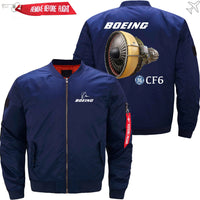 Thumbnail for BOEING GE's CF6 Aircraft Engine Ma-1 Bomber Jacket Flight Jacket Aviator Jacket THE AV8R