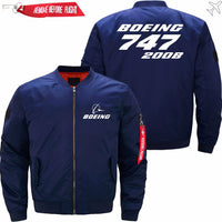 Thumbnail for Boeing 747-200B Ma-1 Bomber Jacket Flight Jacket Aviator Jacket THE AV8R