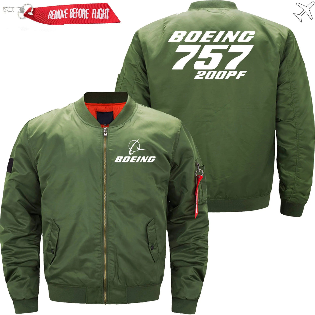 Boeing 757-200PF Ma-1 Bomber Jacket Flight Jacket Aviator Jacket THE AV8R