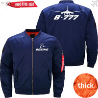 Thumbnail for Boeing 777 Ma-1 Bomber Jacket Flight Jacket Aviator Jacket THE AV8R