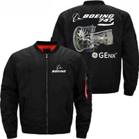 Thumbnail for Boeing GENX THE 747 Ma-1 Bomber Jacket Flight Jacket Aviator Jack THE AV8R