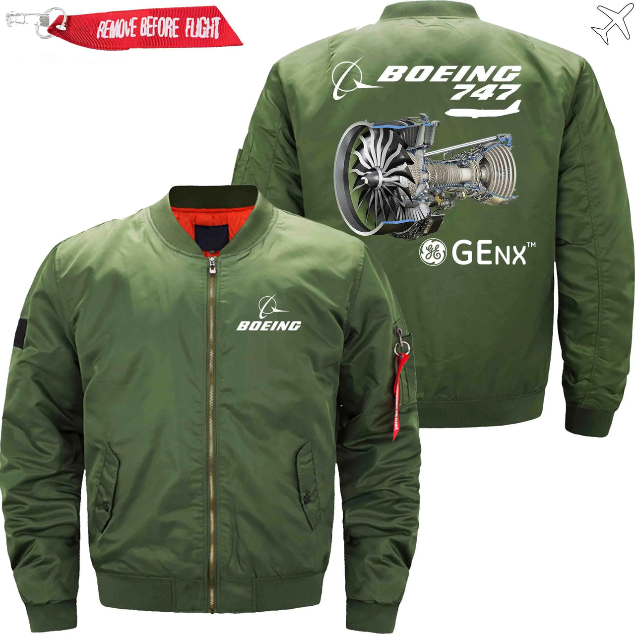 Boeing GENX THE 747 Ma-1 Bomber Jacket Flight Jacket Aviator Jack THE AV8R