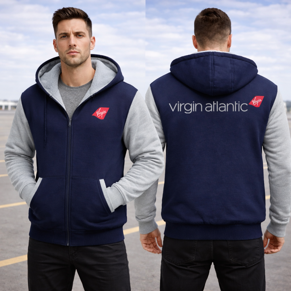 VIRGIN ATLANTIC AIRLINES  JACKETS FLEECE SWEATSHIRT