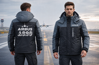 Thumbnail for Airbus A320 Winter Coat - Water-Resistant Heavy Snow Windbreaker With Unique Design & Utility Pockets