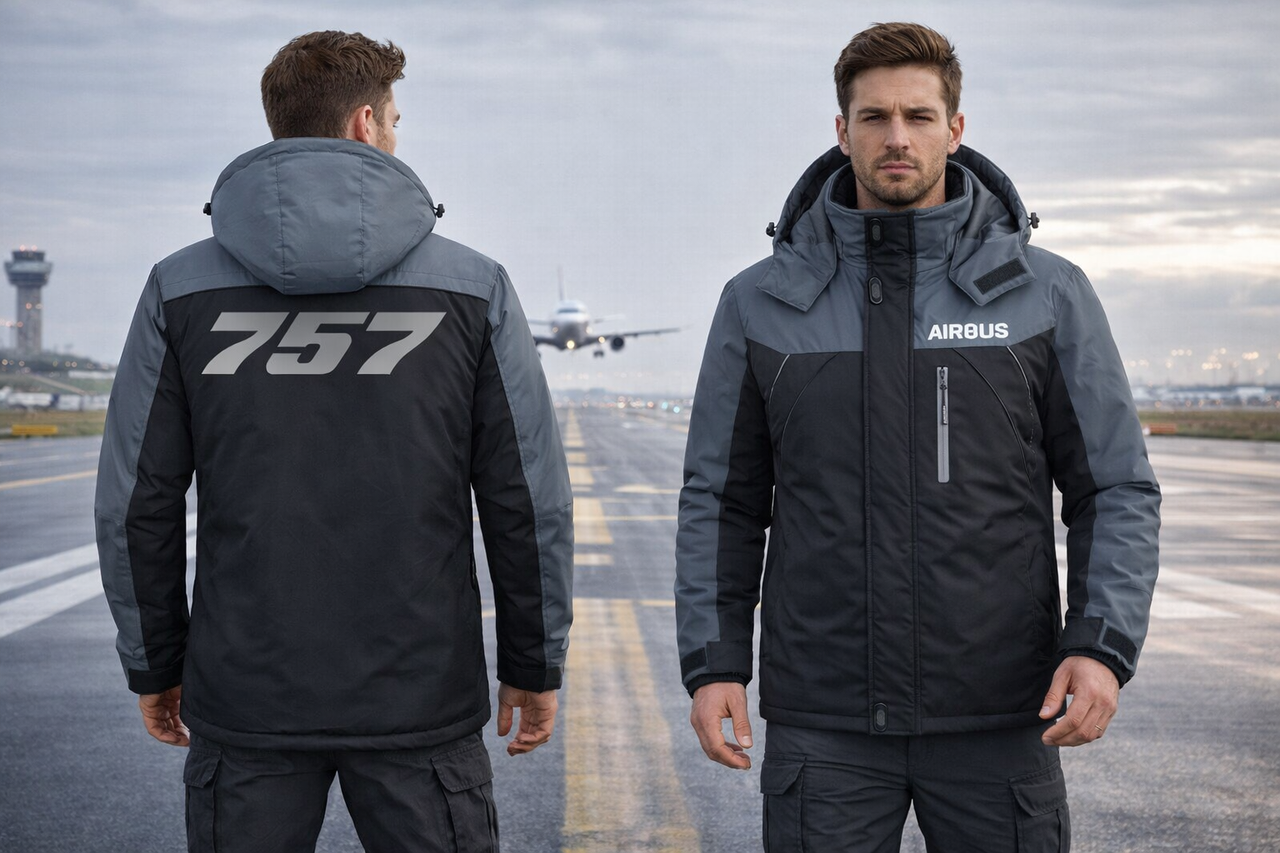 Boeing 757 Winter Coat - Water-Resistant, Snow & Wind Resistant with Unique Design & Utility Pockets
