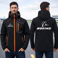Thumbnail for BOEING WATERPROOF WINDPROOF SOFTSHELL HOODED JACKET