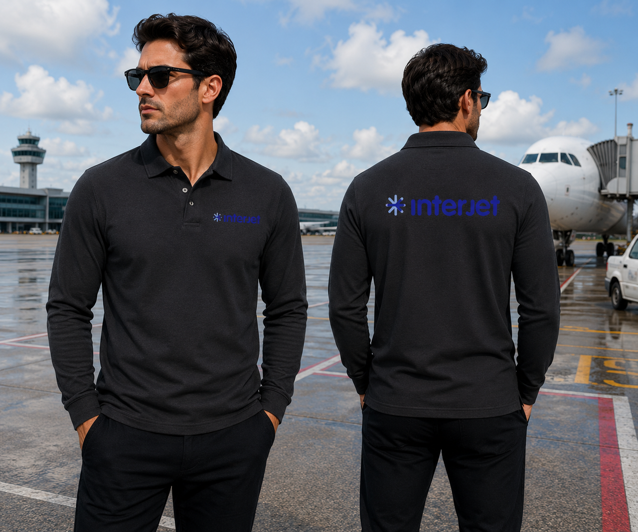 INTERJET LONG SLEEVE  POLO