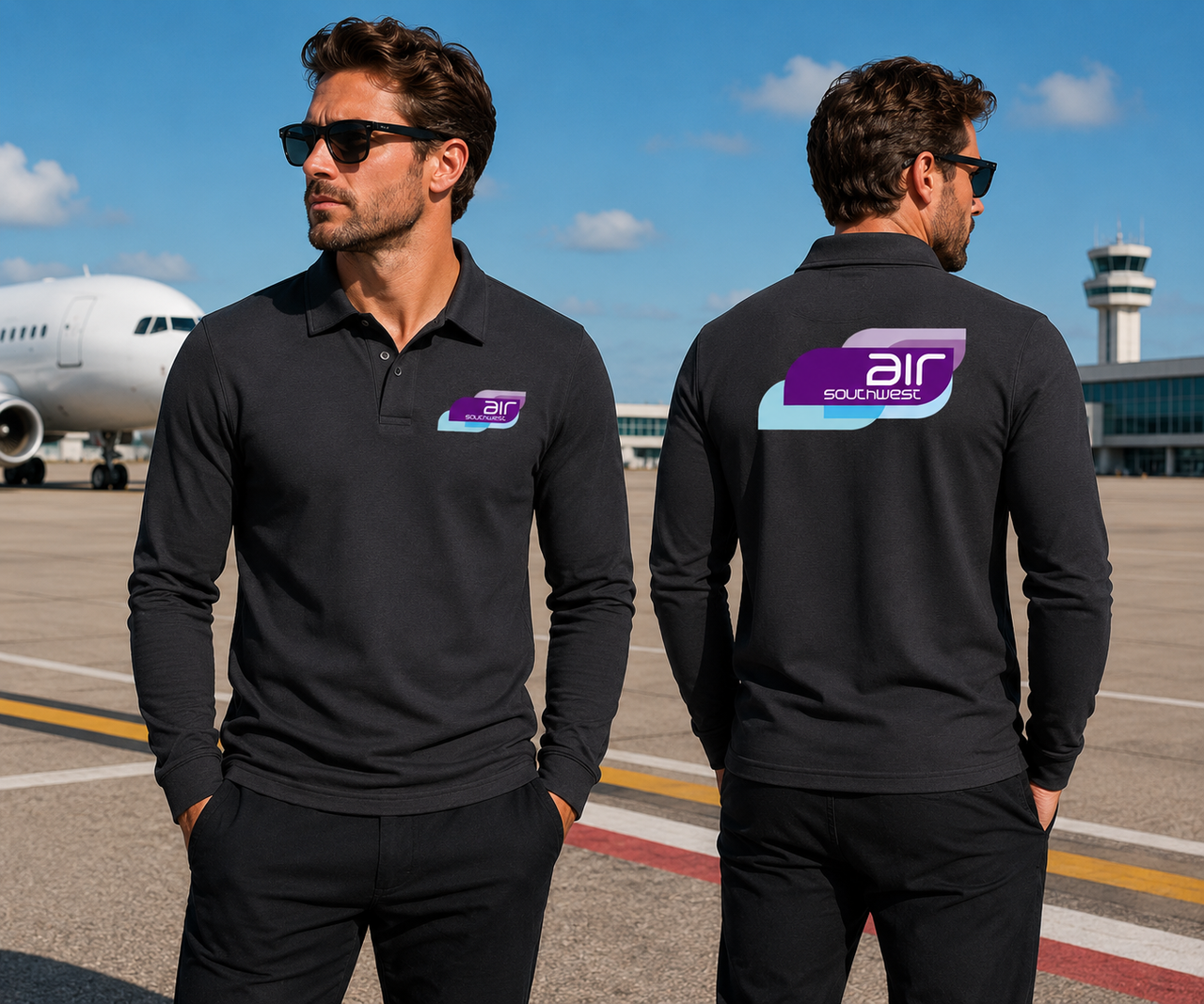 SOUTHWEST AIR LONG SLEEVE  POLO