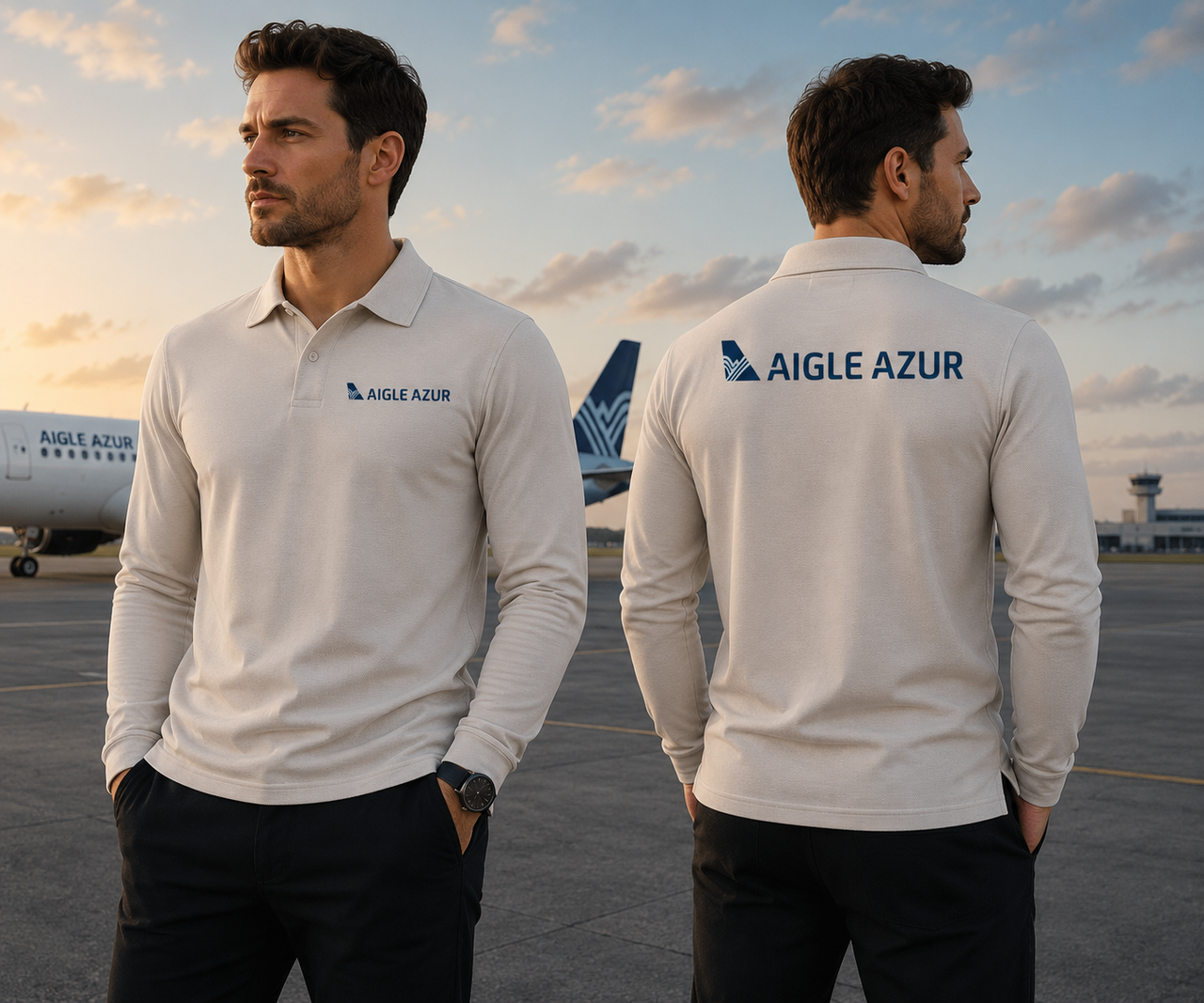AIGLE AUR  LONG SLEEVE  POLO
