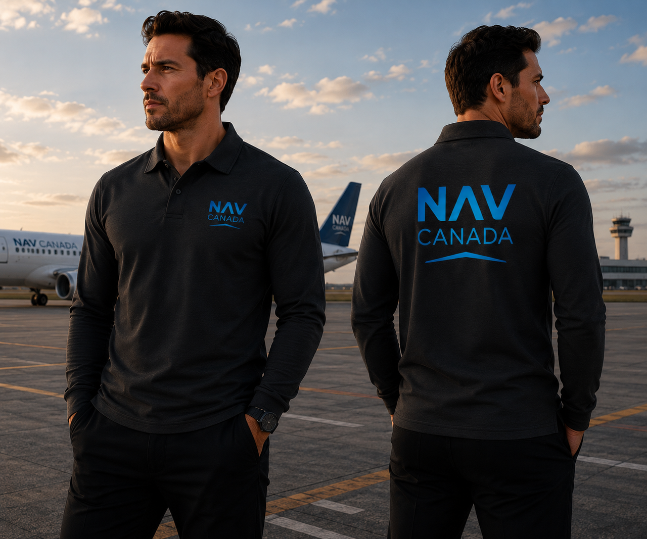 NAV CANADA  LONG SLEEVE  POLO