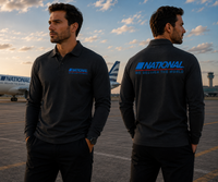 Thumbnail for NATIONAL LONG SLEEVE  POLO