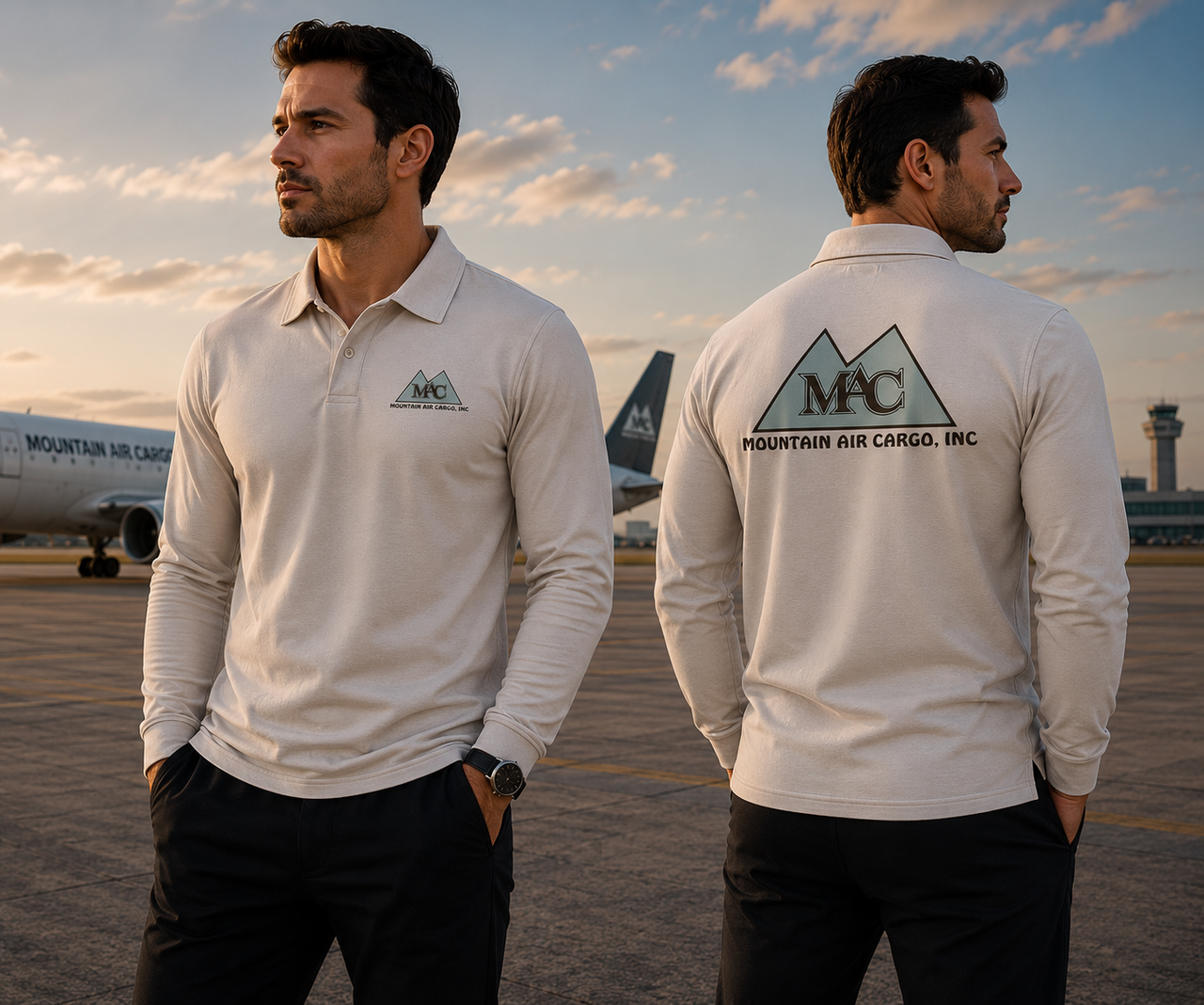 MOUNTAIN AIR LONG SLEEVE  POLO