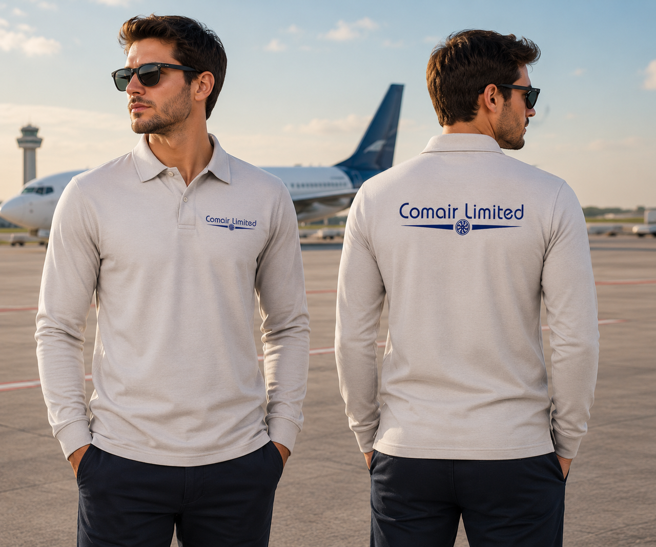 COMAIR LIMITED LONG SLEEVE  POLO