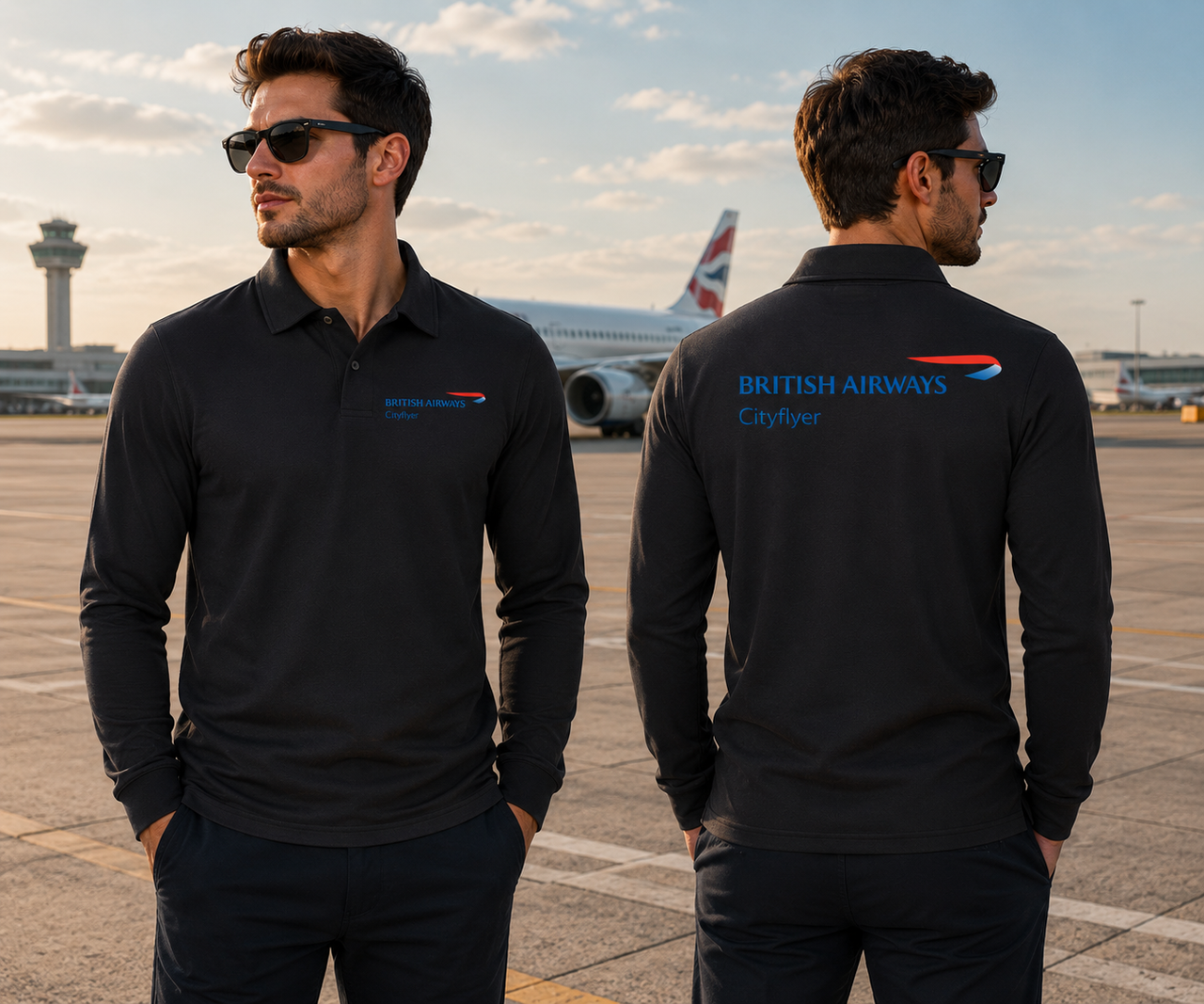 BRITISH AIRWAYS CITYFLYER LONG SLEEVE  POLO