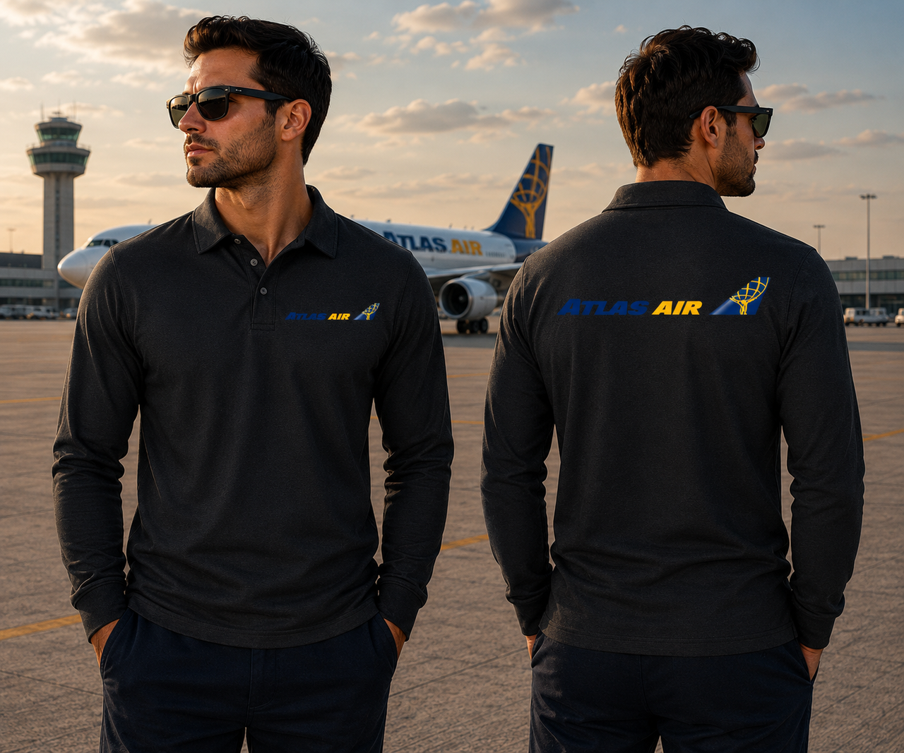 ATLAS AIR LONG SLEEVE  POLO