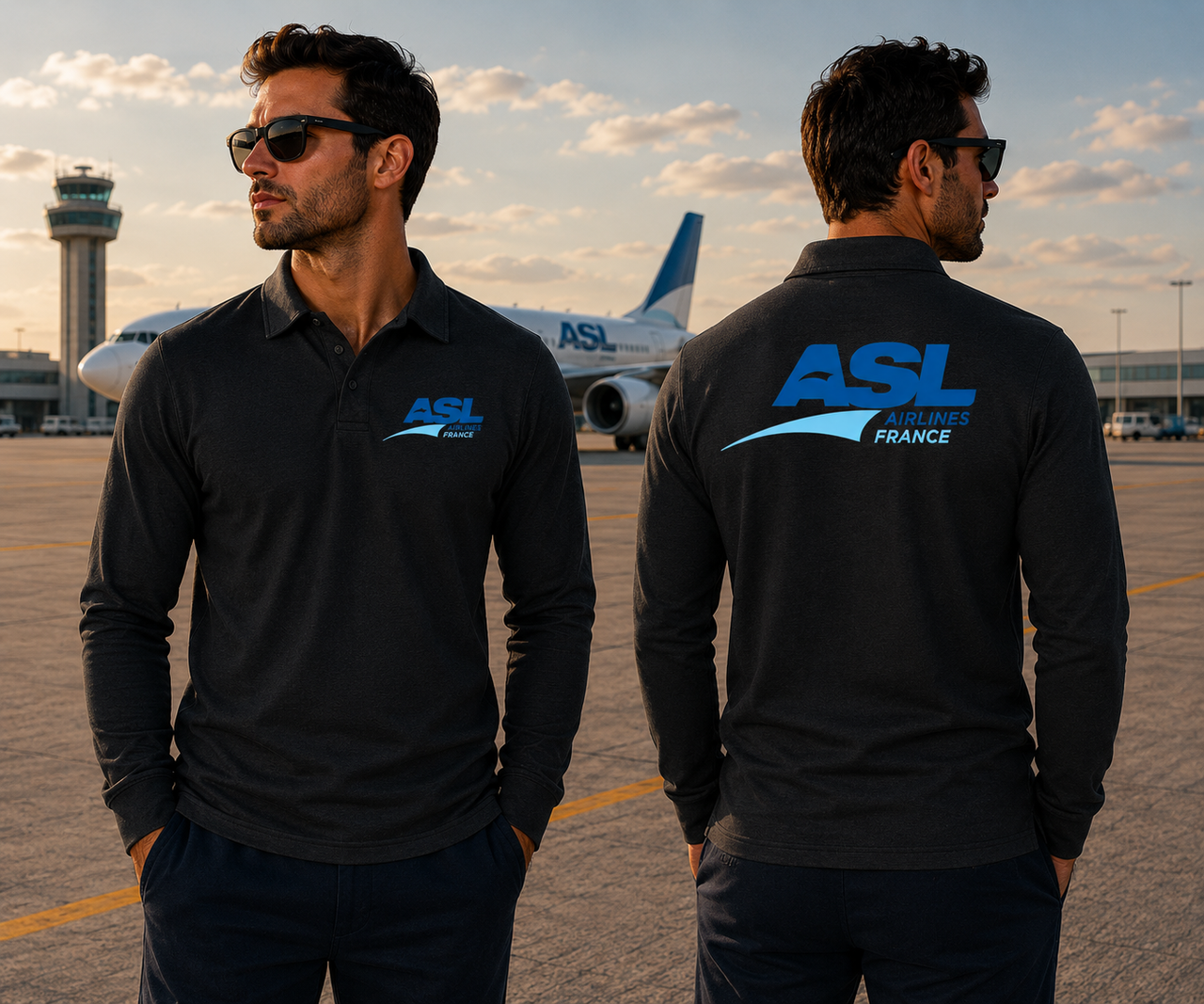 ASL LONG SLEEVE  POLO