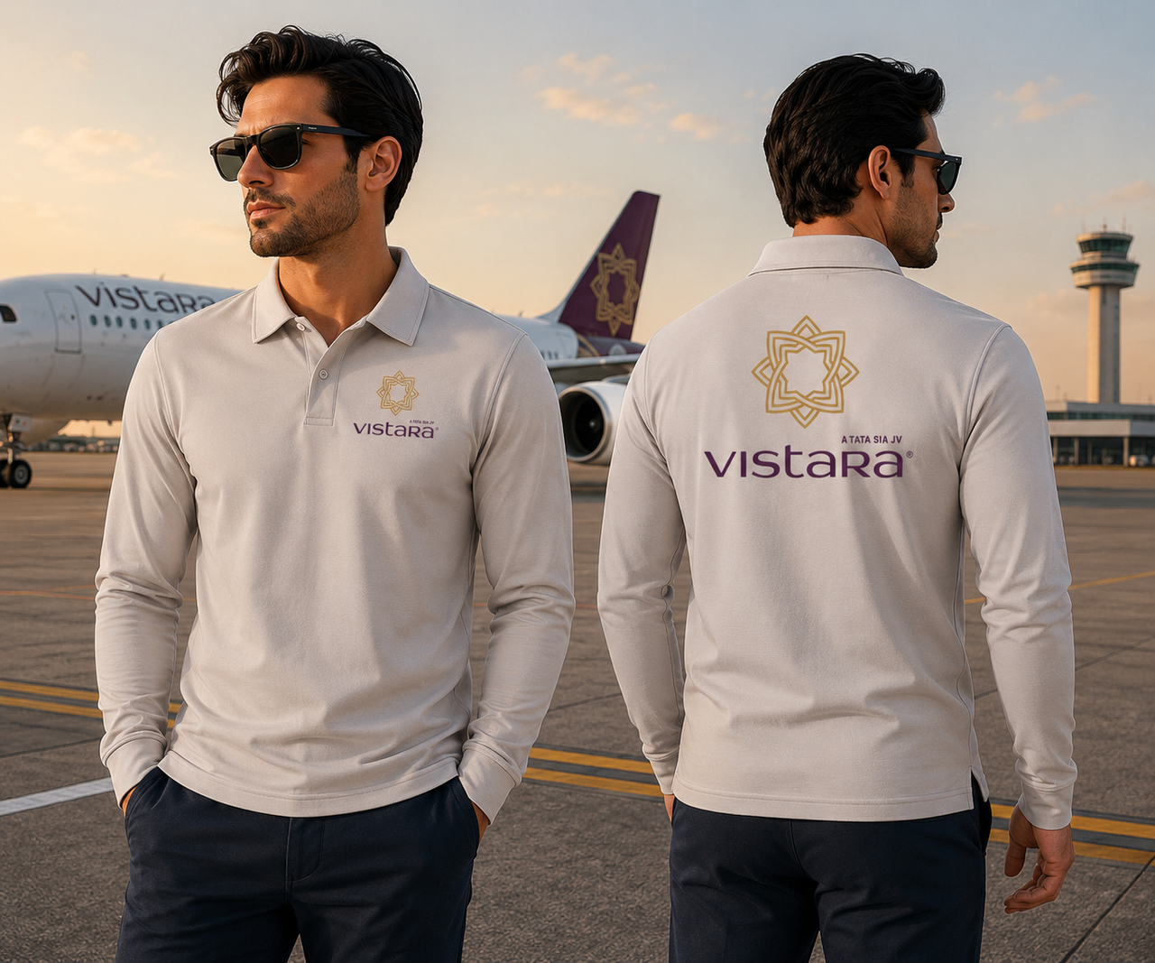 VISTARA LONG SLEEVE  POLO