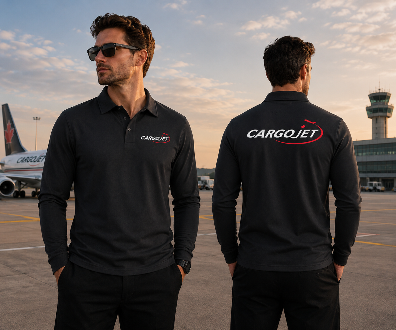 CARGOJET  LONG SLEEVE  POLO