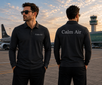Thumbnail for CALM AIR LONG SLEEVE  POLO