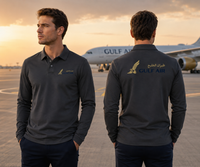 Thumbnail for GULF AIR LONG SLEEVE  POLO