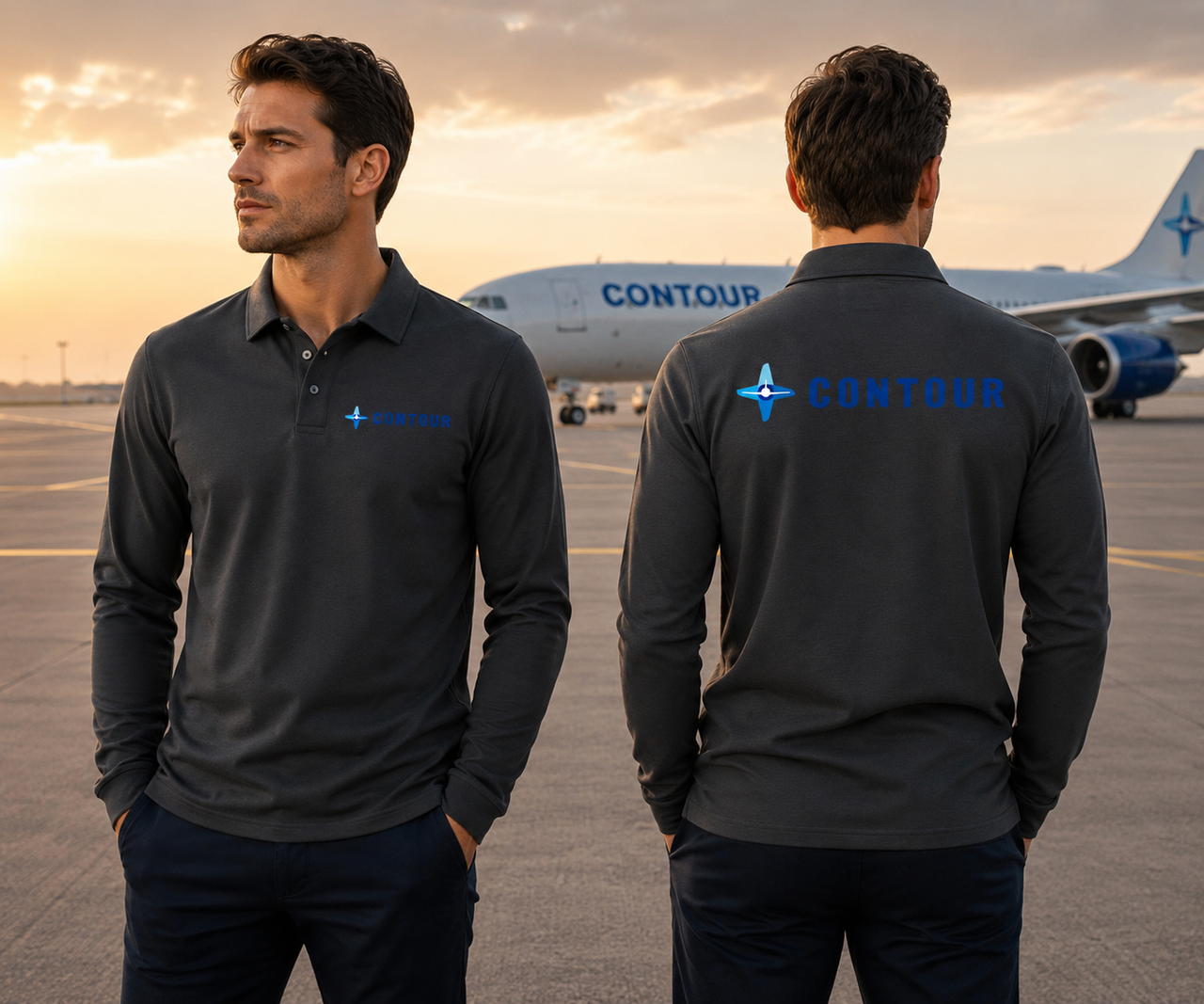 CONTOUR  LONG SLEEVE  POLO