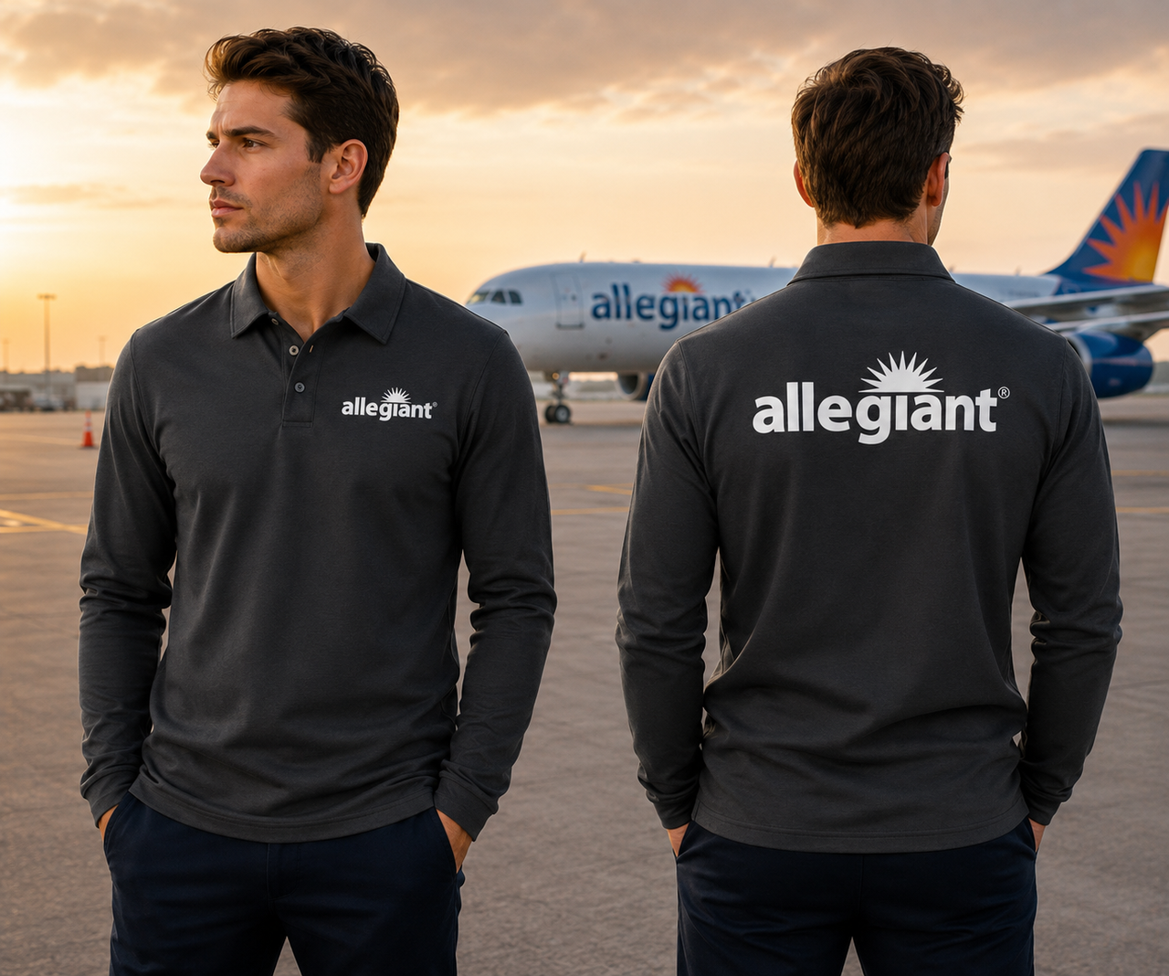 AIR ALLEGIANT AIRLINES LONG SLEEVE