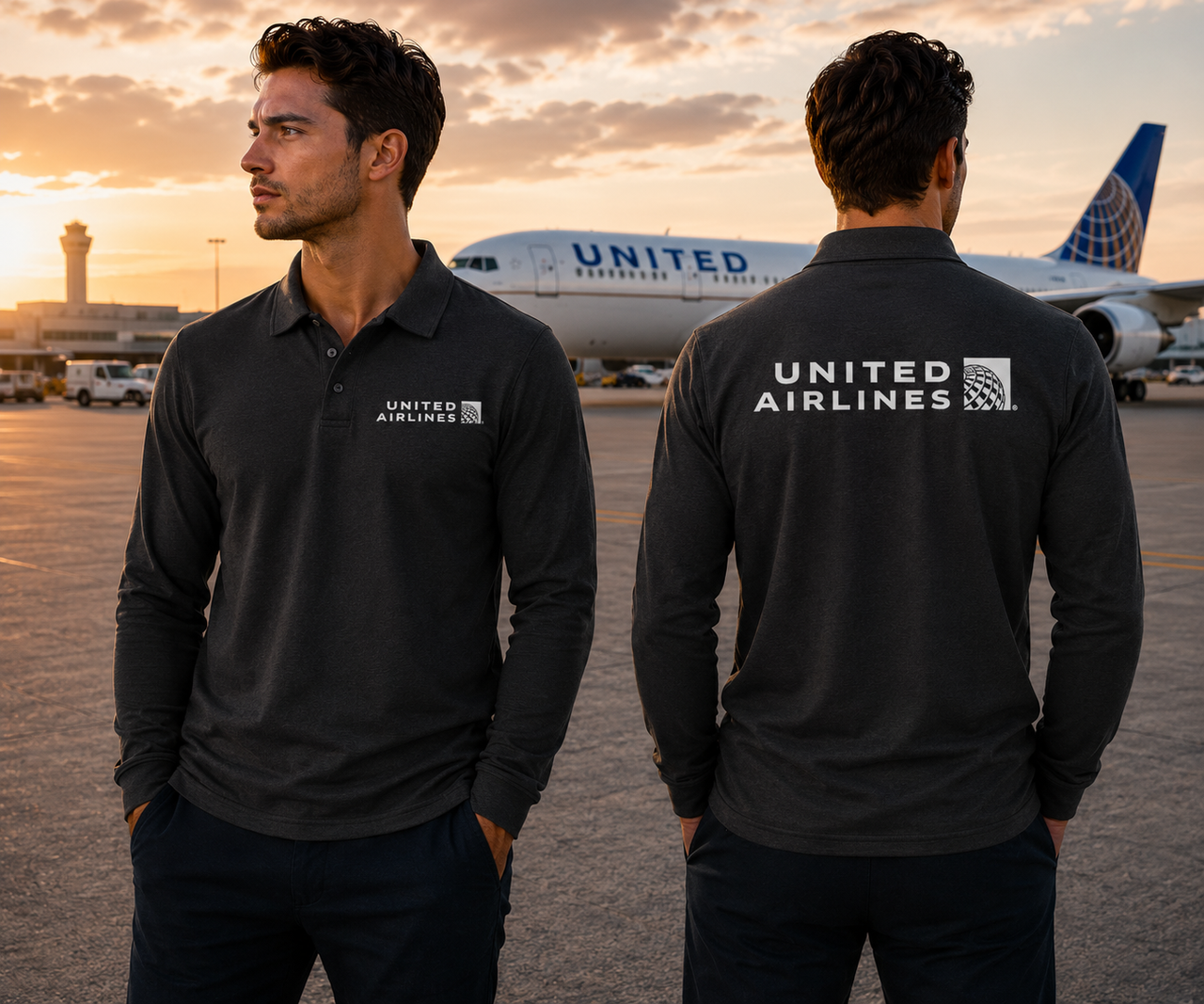 UNITED LONG SLEEVE  POLO