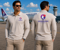 Thumbnail for AIR HAWAIIAN AIRLINES LONG SLEEVE  POLO