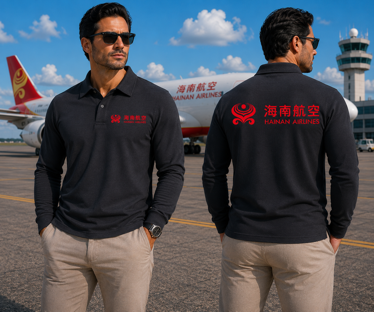 HAINAN AIRLINES LONG SLEEVE  POLO