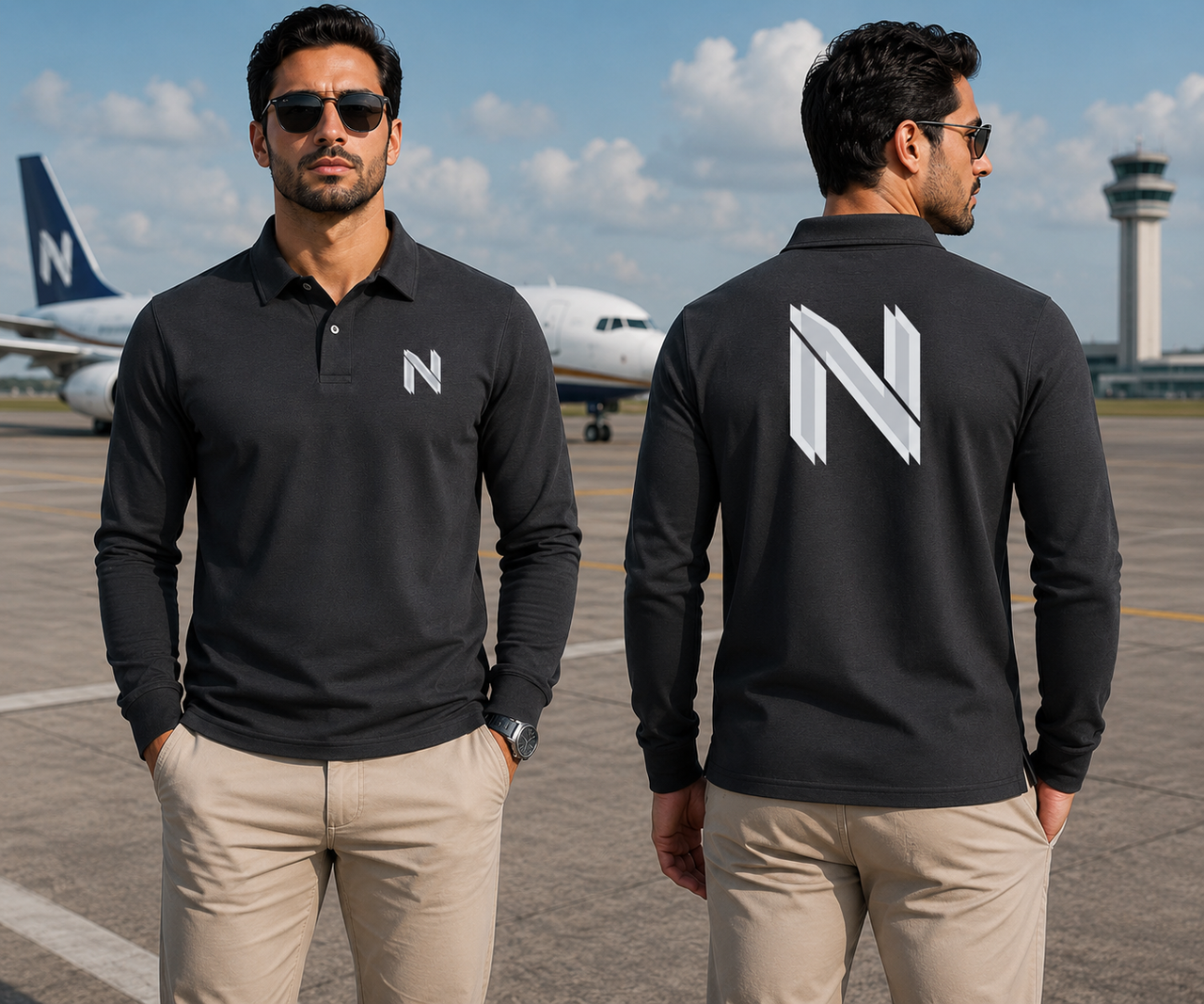 N  LONG SLEEVE  POLO