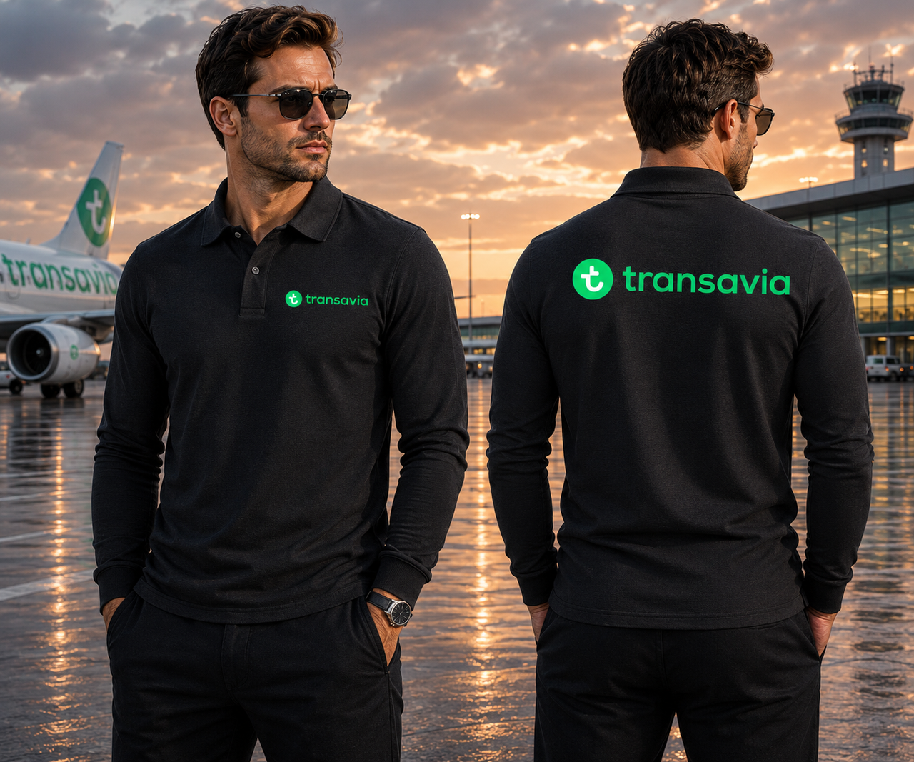 TRANSA AIR LONG SLEEVE  POLO