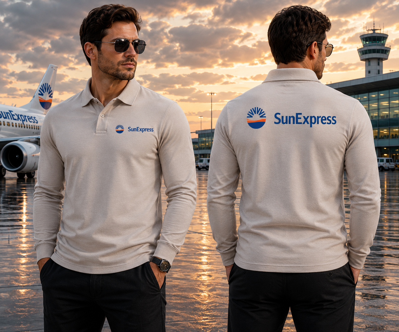 SUN EXPRESS LONG SLEEVE  POLO