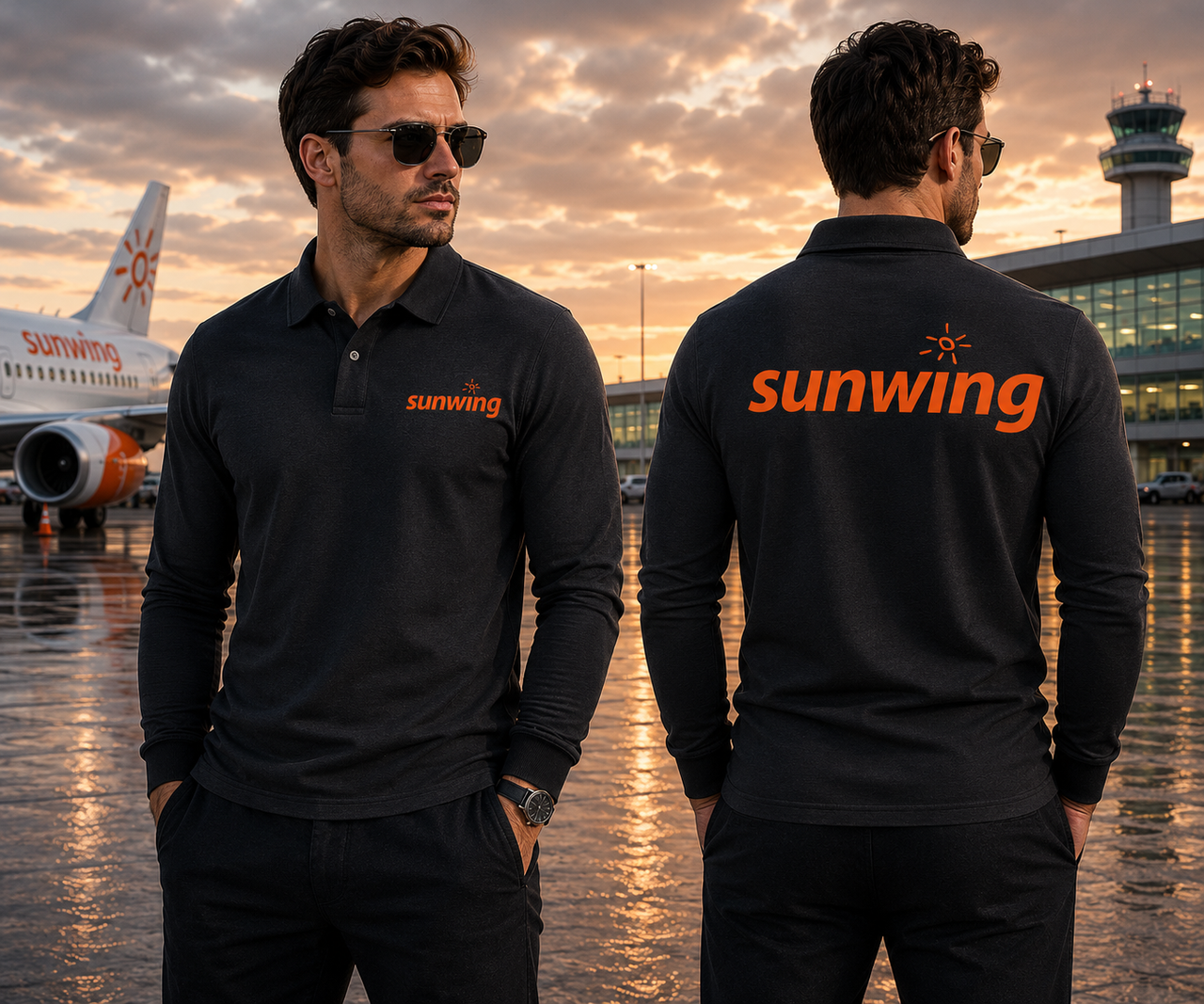 SUWING AIR  LONG SLEEVE  POLO