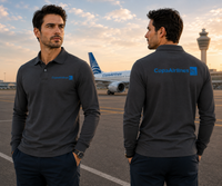 Thumbnail for COPA AIRLINES LONG SLEEVE  POLO 2