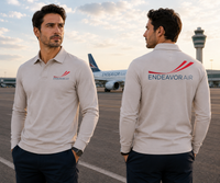 Thumbnail for ENDEAVOR AIRLINES LONG SLEEVE  POLO