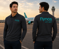 Thumbnail for FLYNAS  LONG SLEEVE  POLO