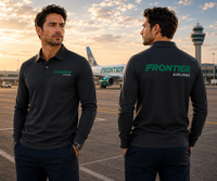 Thumbnail for FRONTIER AIRLINES LONG SLEEVE  POLO