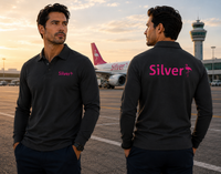 Thumbnail for SILVER LONG SLEEVE  POLO