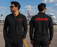 Thumbnail for AIR ASIA  LONG SLEEVE  POLO