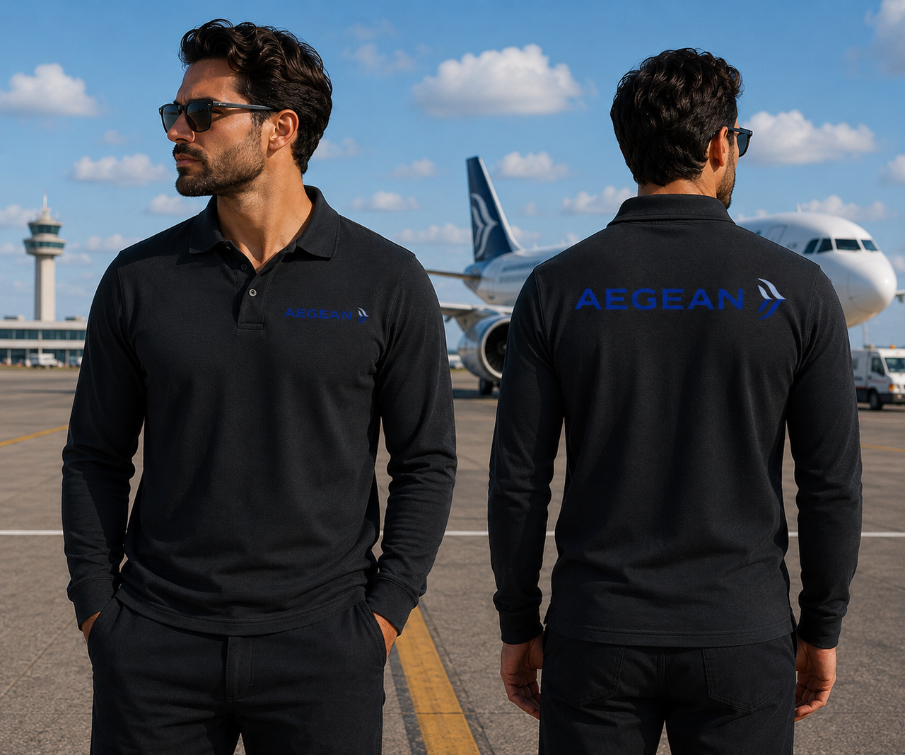 AEGEAN LONG SLEEVE  POLO